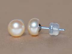 Zlaté napichovacie perlové náušnice PSE14WG Zlaté napichovacie perlové náušnice PSE14WG.1.JPG PSE14WG