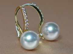 Zlaté náušnice 14K s perlami Južného Pacifiku BC021YE-W.1.JPG BC021YE-W