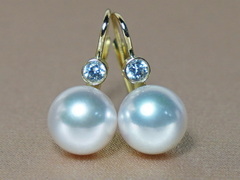 Zlaté náušnice 14K s perlami Južného Pacifiku DS222YE-W.2.JPG DS222YE-W