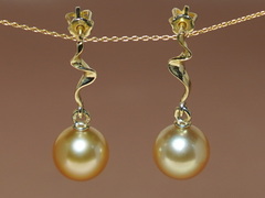 Zlaté náušnice 14K s perlami Južného Pacifiku SSPE100B Zlaté náušnice 14K s perlami Južného Pacifiku SSPE100B.2.JPG SSPE100B