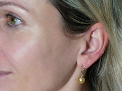 Zlaté náušnice 14K s perlami Južného Pacifiku SSPE100B Zlaté náušnice 14K s perlami Južného Pacifiku SSPE100B.3.JPG SSPE100B