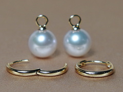 Zlaté náušnice 14K s perlami Južného Pacifiku WW017YE-W.2.JPG WW017YE-W