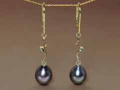 Zlaté náušnice 14K s pravými tahitskými perlami TDyE300ZM.1.JPG TDyE300ZM