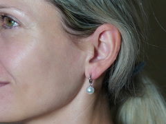 Zlaté náušnice krúžky s pravou perlou WW017.JPG WW018WE-FW