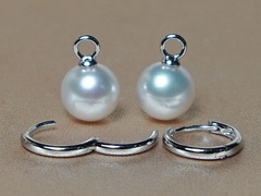 Zlaté náušnice krúžky s pravou perlou WW017WE-FW.2.JPG WW017WE-FW