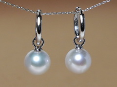 Zlaté náušnice krúžky s pravou perlou WW017WE-W.1.JPG WW017WE-W