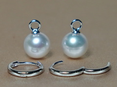 Zlaté náušnice krúžky s pravou perlou WW017WE-W.2.JPG WW018WE-W