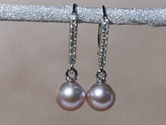 Zlaté perlové náušnice BC024WFE-L Zlaté náušnice s perlou BC024WFE-L.JPG BC024WFE-L