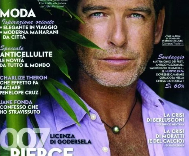Pierce Brosnan perlový šperk